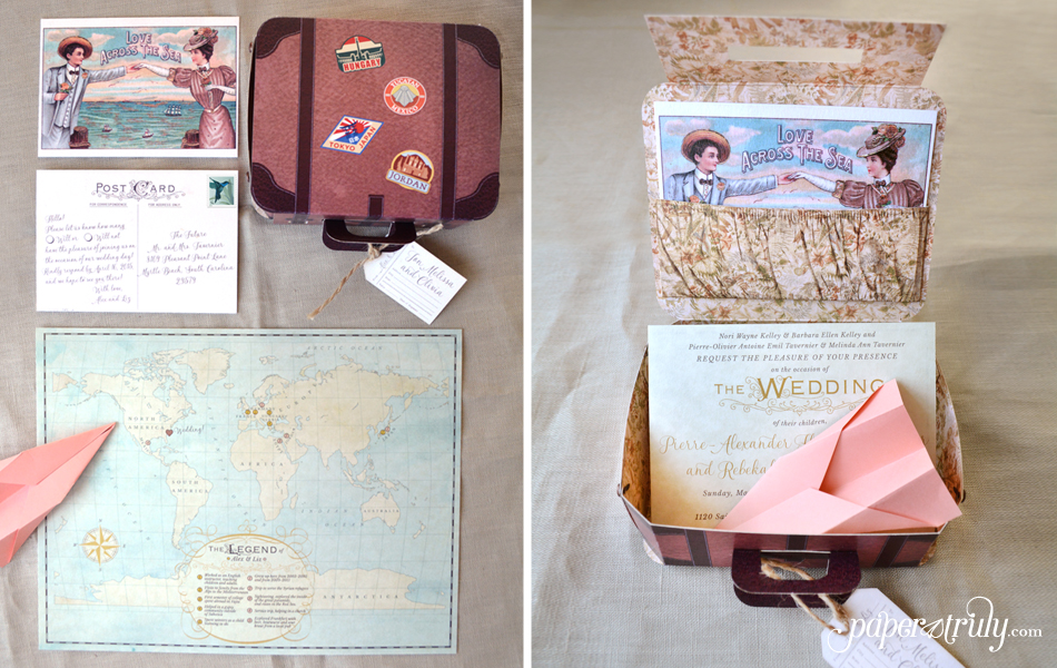 suitcase invitaiton